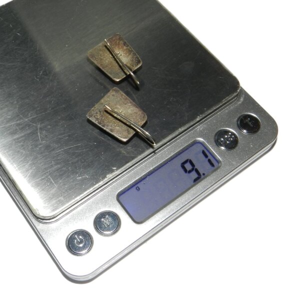 ATI Red Jasper Sterling Earrings 925 Silver Mexico - Picture 5 of 8